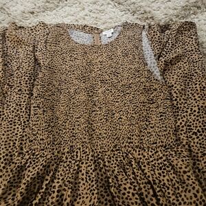 J. Crew Leopard Print Maxi Dress